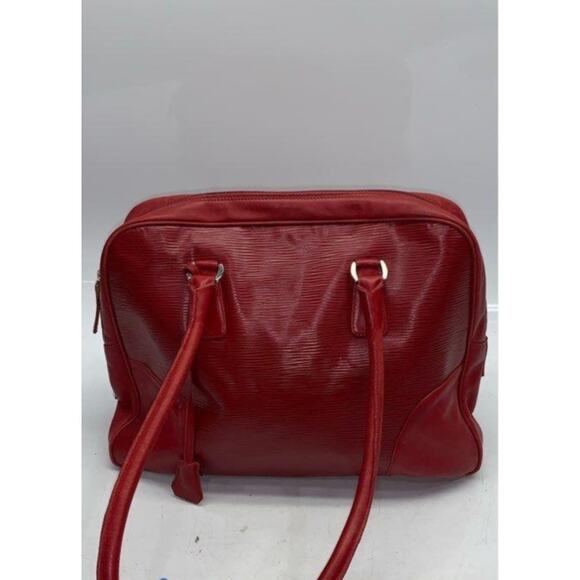 ANTONIO SCEPI RED LEATHER SHOULDER BAG - Picture 2 of 13